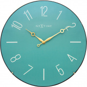 Zegar ścienny Trendy Dome Nextime 35 cm, turkusowy 3158 TQ