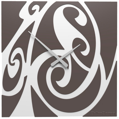 Zegar ścienny Tribal CalleaDesign czekoladowy 10-206-69