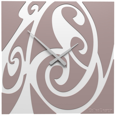 Zegar ścienny Tribal CalleaDesign szara śliwka 10-206-34