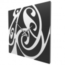 Zegar ścienny Tribal CalleaDesign szara śliwka 10-206-34