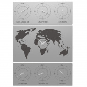 Zegar ścienny V-Cosmo CalleaDesign aluminium 12-008-2