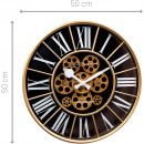 Zegar ścienny William 50 cm Nextime ciemny 3283 ZW