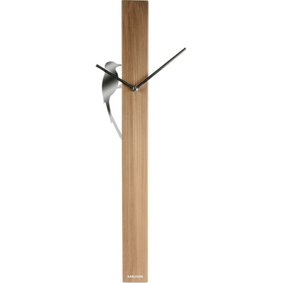 Zegar ścienny Woodpecker Tube Karlsson KA5418WD