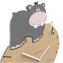 Zegar ścienny z grawerem dla dziecka Hipopotam CalleaDesign 57-10-2