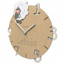 Zegar ścienny z grawerem dowolnego imienia Owca CalleaDesign 57-10-4