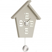 Zegar ścienny z wahadłem Aicon Pendolo szary 099 MGR