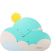 Zegar ścienny z wahadłem do pokoju dziecięcego Cloudy Nextime 3207