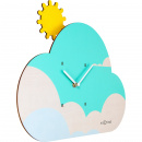 Zegar ścienny z wahadłem do pokoju dziecięcego Cloudy Nextime 3207