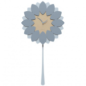 Zegar ścienny z wahadłem Flip CalleaDesign niebieski 11-009-44