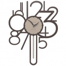 Zegar ścienny z wahadłem Joseph CalleaDesign czekoladowy 11-002-69