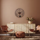 Zegar ścienny z wahadłem London 50 cm Nextime brązowy 3281 BR