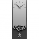 Zegar ścienny z wahadłem Merletto CalleaDesign aluminium / szary 56-11-1-2