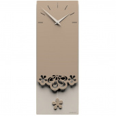 Zegar ścienny z wahadłem Merletto CalleaDesign caffelatte 56-11-1-14
