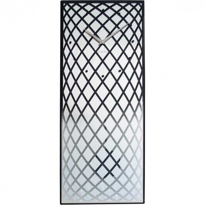 Zegar ścienny z wahadłem Pendula Nextime srebrny