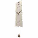 Zegar ścienny z wahadłem Rock CalleaDesign biały 11-006-1