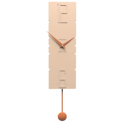 Zegar ścienny z wahadłem Rock CalleaDesign różowo-piaskowy 11-006-21