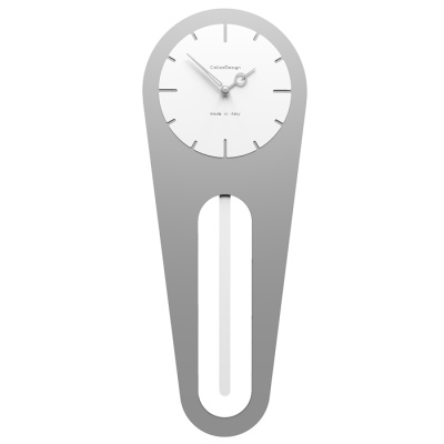 Zegar ścienny z wahadłem Sally CalleaDesign aluminium 11-001-2