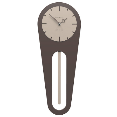 Zegar ścienny z wahadłem Sally CalleaDesign czekoladowy 11-001-69