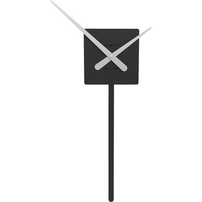 Zegar ścienny z wahadłem Square CalleaDesign czarny 11-008-05