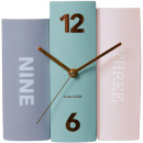 Zegar stołowy Book Karlsson pastele KA5515