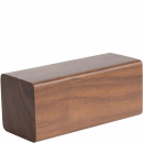 Zegar stołowy - budzik Block LED Karlsson ciemne drewno KA5652DW