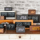 Zegar stołowy, budzik mini Cube LED Karlsson czarny KA5655BK