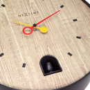 Zegar z czarnym słowikiem Nextime Nightingale 30 cm 5220 ZW