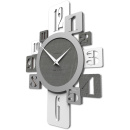 Zegar z dużymi cyframi Onyx CalleaDesign szary czeczot 10-132-84