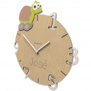 Zegar z grawerem dla dziecka Żółw CalleaDesign 57-10-11