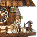 Zegar z kukułką dom w stylu górskim, 8-dniowy mechanizm, Schwarzwald Hones 55 cm HS-86740T