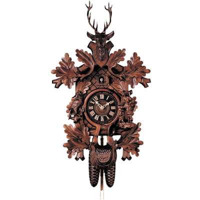 Zegar z kukułką nakręcany co 8 dni Hones 47 cm HS-887-4NU