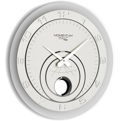 Zegar z wahadłem szklany Momentum 45 cm Incantesimo design 139 M