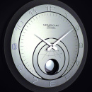 Zegar z wahadłem szklany Momentum 45 cm Incantesimo design 139 M