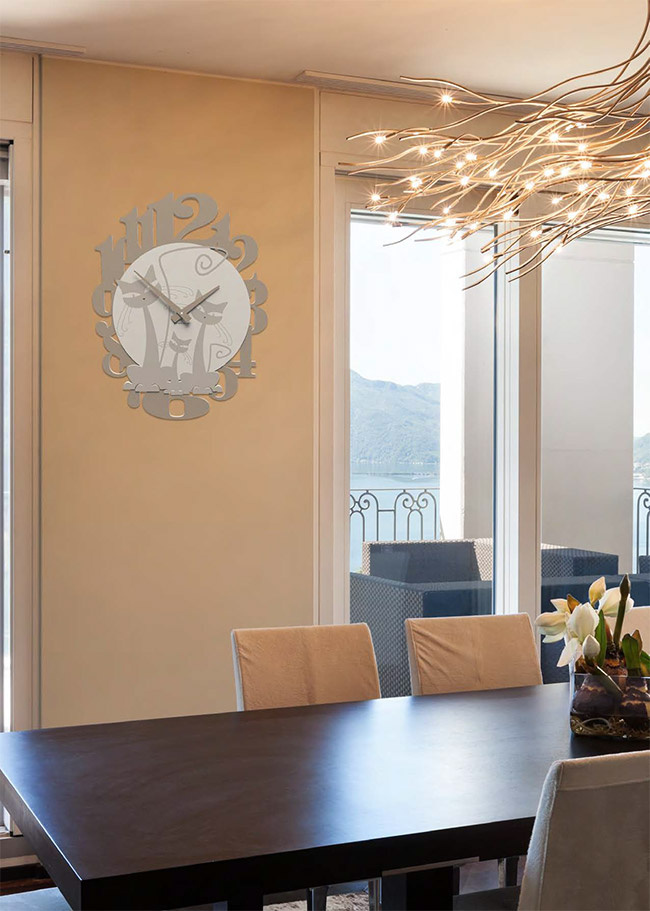 Zegary ścienne koty