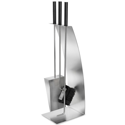 Zestaw akcesoriów kominkowych - stalowy stojak Blomus Chimo B65138