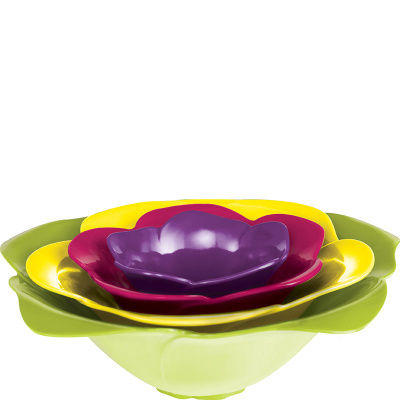 Zestaw czterech misek Rosa ZAK! Design Flora 2017-D840
