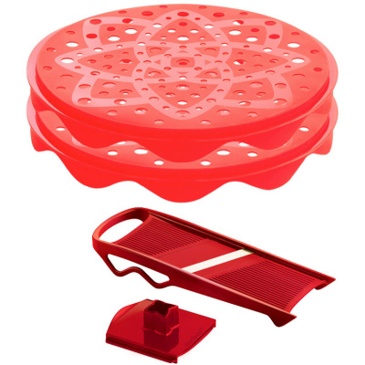 Zestaw do domowych chipsów Mastrad czerwony MA-F64710