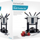 Zestaw do fondue z wymiennymi naczyniami Kitchen Craft KCFON3IN1