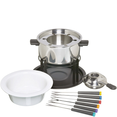 Zestaw do fondue z wymiennymi naczyniami Kitchen Craft KCFON3IN1