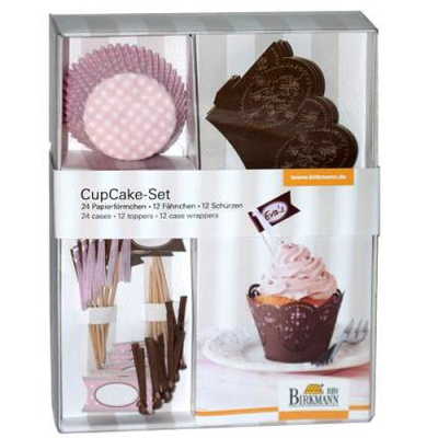Zestaw do minibabeczek CUPCAKE ROSE Birkmann off441 002