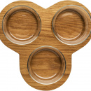 Zestaw do serwowania przekąsek i dipów Sagaform Oak SF-5017183