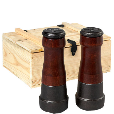 Zestaw młynków do pieprzu i soli w drewnianym opakowaniu Skeppshult 18cm - wycof 0064&0065T