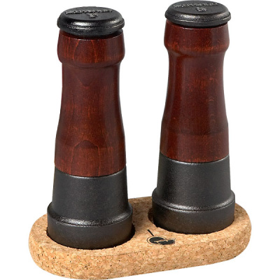 Zestaw młynków do pieprzu i soli z podstawką Skeppshult 18cm 0064&0065G
