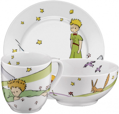 Zestaw naczyń dla dzieci DER KLEINE PRINZ Auerhahn 3 części 06020142