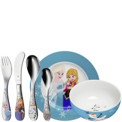 Zestaw naczyń i sztućce dla dzieci Frozen WMF 6 elementów 1286009964