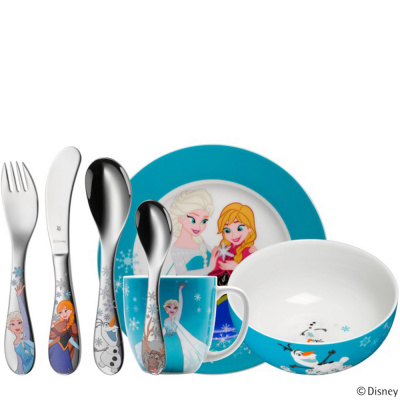 Zestaw naczyń i sztućców dla dzieci Frozen WMF 7 części 1286009974