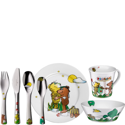 Zestaw naczyń i sztućców dla dzieci Janosch Auerhahn 7 części 06040138
