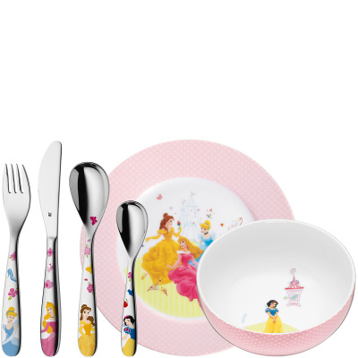 Zestaw naczyń i sztućców dla dzieci Księżniczka WMF 6 części 1282409964