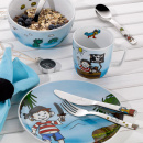 Zestaw naczyń i sztućców dla dzieci PIRAT PADDY Auerhahn 7 części 06060201