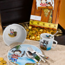 Zestaw naczyń i sztućców dla dzieci PIRAT PADDY Auerhahn 7 części 06060201